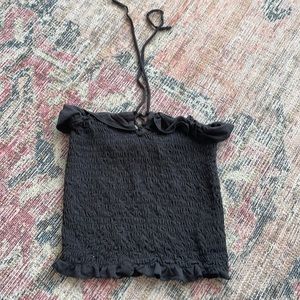 Adorable tube top with tie for halter or bow